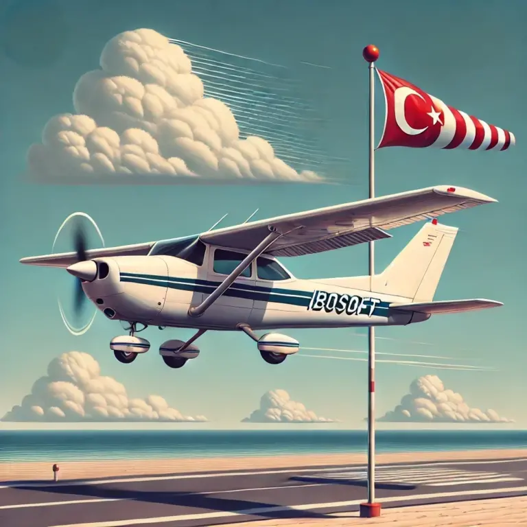 DALL·E 2024-07-17 21.16.28 - A Cessna 152 airplane flying in clear conditions. The aircraft is depicted from the side, showing it slightly tilted. The background features a clear